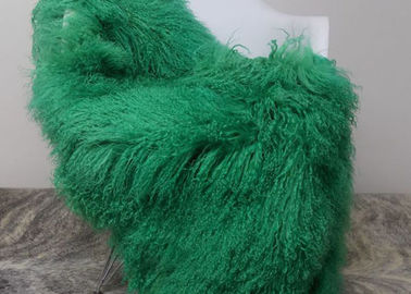 Çin Yatak Örtüsü Dekoratif Battaniye için Lüks Yumuşak Boyalı Moğol Sheepskin Halı Tedarikçi