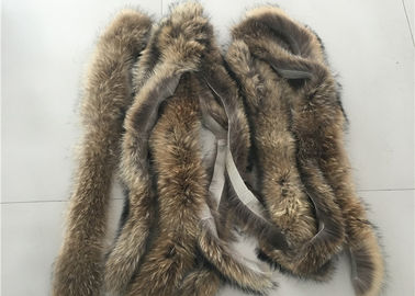 Çin Ana Sayfa Coat Raccoon Fur Collar 70cm / 75cm / 80cm Uzunluğunda Rüzgar Korumalı Tedarikçi