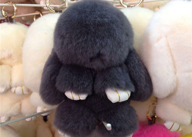 Çin Lüks Renkli Fluffy Tavşan Anahtarlık Kolye Çanta Kolye Kolye için Tedarikçi
