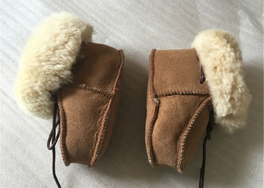 Çin Gerçek Koyun Bezi Bebek Ayakkabıları, Bebek / Toddler için Kış Boots Tedarikçi