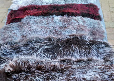 Çin Gerçek Moğol kürk kumaş 15cm uzunluğunda saç Moğol kuzu derisi kıvırcık koyun derisi Tedarikçi