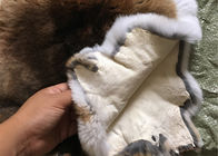 Kışlık Konfeksiyon İçin 30 * 40cm Düzgün Boyalı Tavşan Kürklü Keçeler Sıcak Konforlu