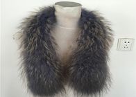 Çevre Dostu Gerçek 100% Raccoon Fur Collar Orijinal Shawl Wrap Great