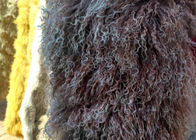 Gerçek Uzun saç Sheepskin Gerçek Moğol lambswool kıvırcık koyun kürk battaniye