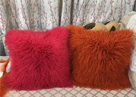 Uzun Moğol koyun derisi Yastık İki Tonlu Tibet kuzu kürk yastığı yastık örtüsü