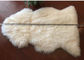 Hakiki Beyaz Koyun Kazan Halı Uzun Saç Kuzusu derisi 70 x 110cm Tek Parça Tedarikçi