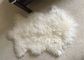 Moğolca Sheepskin Rug Gerçek Yün At Snow White Area Floor Gerçek Yün Keçe Tedarikçi
