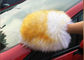 Sheepskin Car Wash Mitt Orijinal Uzun Merino Yünlü El yıkama eldiveni Tedarikçi