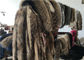 Elişi Siyah Gerçek Raccon Kürk Eşarp, 80cm Uzunluk Fur Neck Isıtıcı Tedarikçi