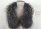 Çevre Dostu Gerçek 100% Raccoon Fur Collar Orijinal Shawl Wrap Great Tedarikçi