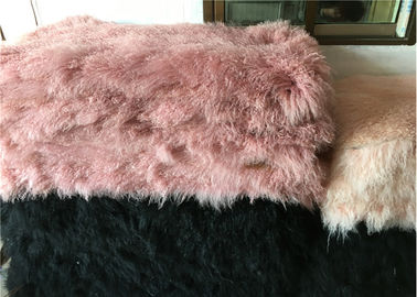 Çin Yatak / Koltuk / Sandalye Kılıfları İçin Uzun Saç Fluffy Real Sheepskin Halı Tedarikçi