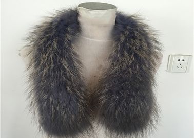 Çin Çevre Dostu Gerçek 100% Raccoon Fur Collar Orijinal Shawl Wrap Great Tedarikçi