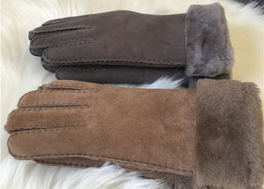 Çin Kadınlar koyun derisi kış eldivenleri% 100 El yapımı Gerçek yün astar Eldiven Eldivenleri Tedarikçi