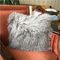 Özel Made% 100 Uzun saçlı Moğol kuzu kürk yastık 45x45cm boyalı renkler ücretsiz örnekler Tedarikçi