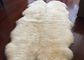 Gerçek Sheepskin Halı Ekstra Geniş Sheepskin Bölgesi Halı Yumuşak Kürk 6P Beyaz Altı Keçeli Tedarikçi