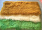Lüks Parlak Boyalı Gerçek Koyun Rengi Halı 2 x 4 inç Yastıklar / Koltuk Kılıfları İçin Sıcak Tedarikçi