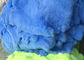 Boyalı Fluffy Rex Tavşan Kürklü Deri Ağır Yoğunluk 30 * 40cm Özel Logo ile Tedarikçi