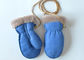 Sıcak Kibar Gerçek Bebek Erkek / Kız Kış için Şeritli Sheepskin Eldivenler Tedarikçi