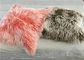 Dikdörtgen Renkli Moğol Kuzu Yastık Örtüsü, Yumuşak Bulanık Dekoratif Yastıklar Tedarikçi
