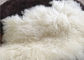 Uzun Saçlar Doğal kıvırcık koyun yünü Moğolistan beyaz kürkü Materiral yatak atma Tedarikçi
