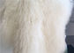 Uzun Saçlar Doğal kıvırcık koyun yünü Moğolistan beyaz kürkü Materiral yatak atma Tedarikçi