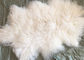 Moğolca kuzu yorgan battaniyesi Uzun kıvırcık saç Tibet kuzu kürk derisi Keçe halı plakası Tedarikçi